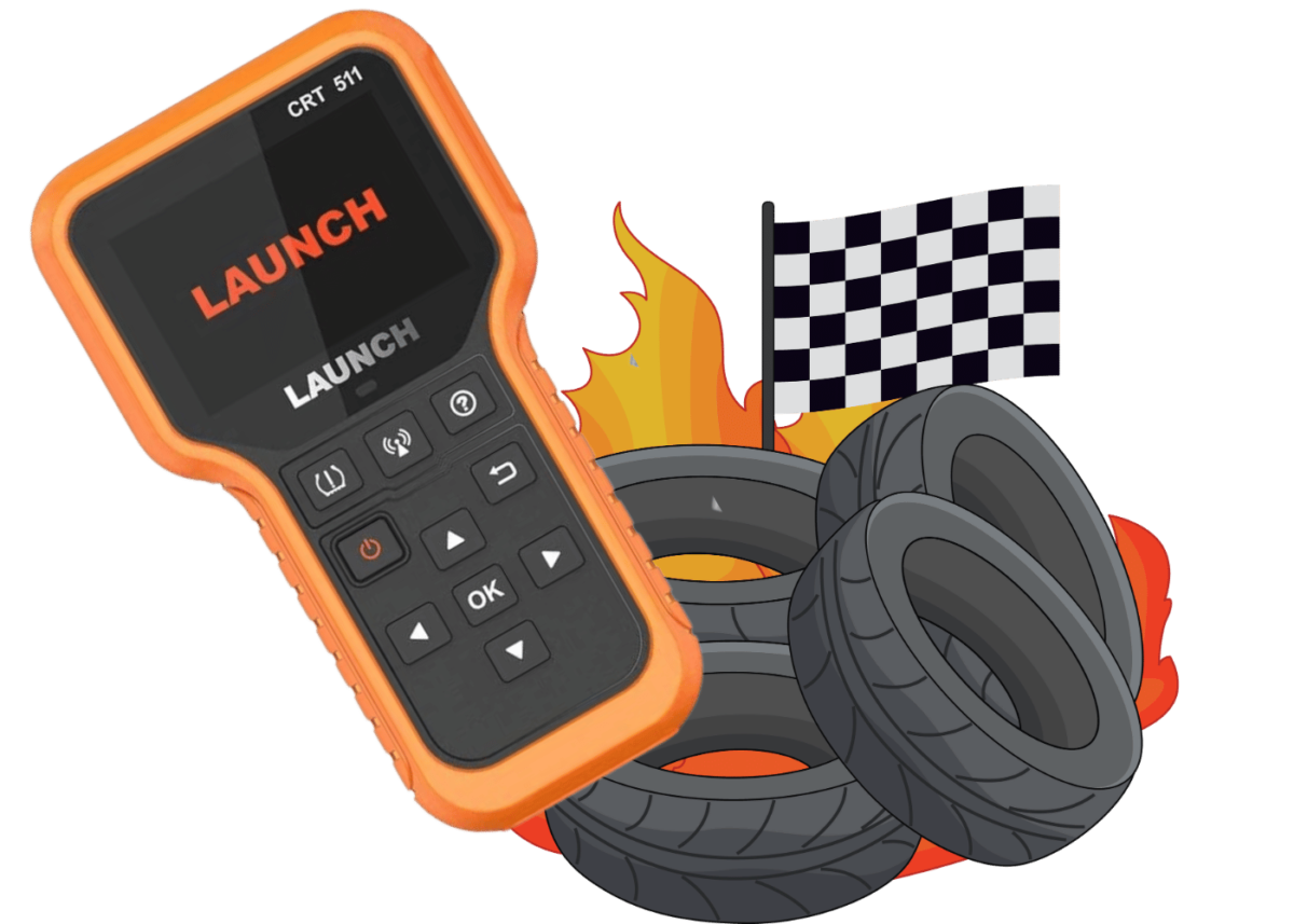 فحص وبرمجة حساس الإطارات Launch CRT511 TPMS