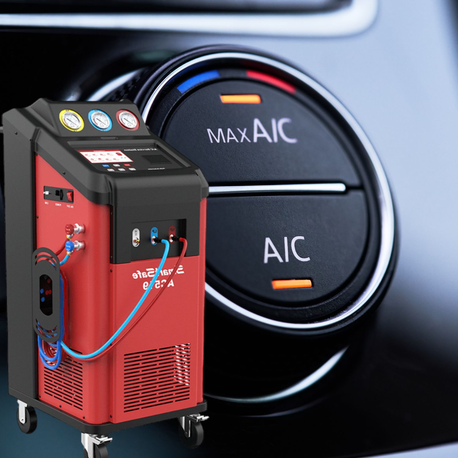 جهاز تعبئة وشحن فريون السيارة وإصلاح التكييف AC519 A/C