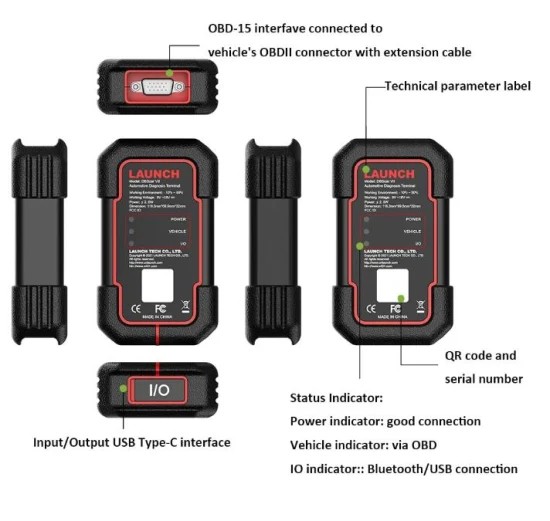 Launch dbscar vii connector for Pro 3 link
