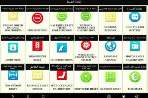 الوظائف الخاصة في جهاز فحص السيارات pro3-2